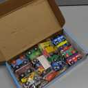 Wondertoys Wooden Train Set 16 PCS Train Toys Magnetic Set Includes Storage Bag - Wooden Track Accessories - Wooden Magnetic Car Set for Toddlers Kids Boys and Girls