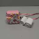 Kids Camera Instant Print with Silicone Cover, Creative Gifts for Girls Age 4-12 Birthday Christmas, 1080P Digital Camera Toy with 32GB SD Card - Pink