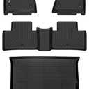 AIPOIL Floor Mats & Cargo Liner Set for 2019-2025 Infinit QX50 & 2022-2025 Infinit QX55 All Weather Protection TPE Anti-Slip Automotive Full Set Custom Car Mats Accessories - Black