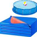 15 Ft Pool Liner Pad for Round Above Ground Pools, Thickened Pool Mat Tarp for Under Pool, Dual-Color Pool Ground Pad Cloth Floor Mat for Pool Bottom, Puncture Protection & Extend Liner Life