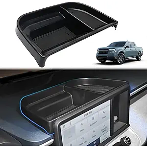 with 2Pcs Anti Slip Mat Center Console Dash Tray Organizer Fit for Ford Maverick 2022 2023 2024 Hybrid XL XLT Lariat,Dashboard Storage Box