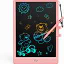 Bravokids Toys for 3 Years Old Girls Boys, LCD Writing Tablet 10 Inch Doodle Board, Electronic Drawing Pads, Educational Birthday Gift for 3 Years Old Kids Toddler (Light Pink)