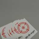 TESWEY Toilet Target Aiming Stickers, Multicolor Target Design for Toilet Training, Bathroom & Restroom