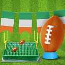 Taiyin 1 Pcs Football Cake Decorations 2 Mini Sport Balls for Football Themed Birthday Party Event