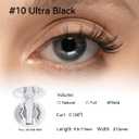 WOSADO Magnetic Eyelashes with Applicator Kit, [V10 Ultra Black] Reusable Magnetic Lashes without Eyeliner, Glue-free False Lashes, Waterproof, Lightweight, Suit for Natural Makeup