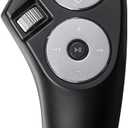 SANWA Bluetooth + 2.4G Wireless Handheld Mouse, 3 in 1 Presentation Clicker, Remote Air Mouse with Scroll, Portable Finger Mice, Rechargeable PPT Slide, Compatible with Mac, PC, Laptop, Phone, Tablet