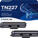 Compatible Toner Cartridge Replacement for Brother TN227 TN227BK TN-223BK TN223BK for MFC-L3770CDW HL-L3290CDW HL-L3230CDW MFC-L3750CDW L3710CW L3210CW Printer (Black ,2-Pack)