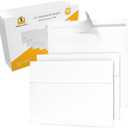 110 3.5x5 White RSVP Small Envelopes - A1 - For Weddings Response Cards, Baby Showers, Thank You Notes, Photos and any 3 x 5 inserts (3 5/8 x 5 1/8 inches) - W/Peel, Press & Self Seal - Square Flap