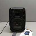 Pyle Portable Bluetooth PA Speaker System - 300W Rechargeable Outdoor Bluetooth Speaker Portable PA System w/ 8 Subwoofer 1 Tweeter, Microphone In, Party Lights, MP3/USB, Radio, Remote -PPHP835B