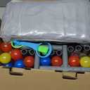 Baby Playpen 50 x 50 Inch Play Pen Playards, Playpen for Babies and Toddlers, Baby Playard for Indoor & Outdoor Active Center Game Fence, with Skin-Friendly Fabric and Soft Breathable Mesh Grey