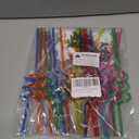 24 PCS Reusable Straws for Halloween Theme Party Birthday Decorations with 2 PCS Cleaning Brushes (Halloween Pumpkin)