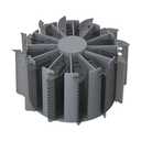 Silicone Storage Rack for Rotary Cheese Grater Blades, Kitchen Multi-Functional Storage Blade Holder, Flexible & Durable, Non-Slip, Quiet, Dishwasher Safe, without Blades (Grey)