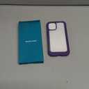 Diaclara Designed for iPhone 12 Mini Case, Full Body Rugged with Built-in Touch Sensitive Anti-Scratch Screen Protector, Soft TPU Bumper Case for iPhone 12 Mini 5.4" (Purple and Clear)