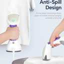 BEAUTURAL Steamer for Clothes, Portable Handheld Garment Fabric Wrinkles Remover, 30-Second Fast Heat-up, Auto-Off, Large Detachable Water Tank (Purple)