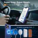 4 x DEERLAMN Magnetic Matte Case for iPhone 12 Pro Max, [Compatible with MagSafe][Military Grade Drop Protection] Anti-Fingerprint Slim Translucent Shockproof Protective Phone Cover, Blue