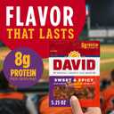 DAVID Roasted and Salted Sweet and Spicy Jumbo Sunflower Seeds, Keto Friendly, 5.25 oz, 12 Pack