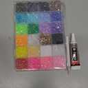 16000Pcs Resin Jelly Rhinestones with Tweezers for Crafting, Mixed-Color 4mm Flatback Gems, Bedazzling Crystal with 1Pcs 10ml B7000 Jewelry Glue for DIY Crafts Clothing Tumblers Shoes Nail Art