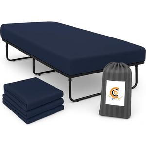 Ultrasoft Microfiber Deep-Pocket Fitted Twin Fitted Sheets 2 Pack Compatible Cot Size Sheets 25x70 bunks Rv Bunk Bed Sheets Stay-Tight Elastic, Wrinkle-Resistant, Quick-Dry, Colorfast- Navy Blue