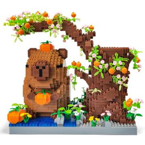 Cute Animals Set Toy Micro Mini Building Block Pen Holder&Desk Organizer Building Bricks Kit(1880Pcs) Arts&Crafts for Lovers for Kids Age 8+ for Adult not Compatible with Lego