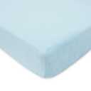 American Baby Company Heavenly Soft Chenille Fitted Crib Sheet 28" x 52", Warm and Cozy Neutral Chenille Sheet, Blue, for Boys and Girls, Fits Crib and Toddler Bed mattresses