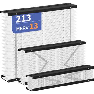 2-Pack 213 Filter Replacement Compatible with AprilAire 213 Whole House Air Purifiers Models,1210,1620,2210,2216,3210,4200,MERV 13 Furnace Filter Replacement,fit for 20x25x4 Furnace