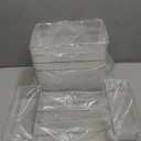 SKTEET Set of 8 Clear Plastic Storage Bins, 4 Large and 4 Small Stackable Storage Containers for Pantry Organization and Kitchen Storage Bins,Home Edit and Cabinet Organizers