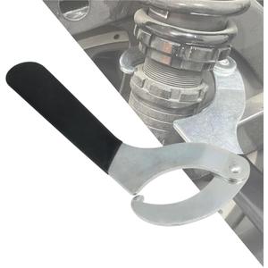 HDBUBALUS Motorcycle Spanner Wrench Adjustment C Spanner Hook Wrench Shock Tool with Rubber Handle 1 Pcs- 2-4 3/4"(51-121mm)