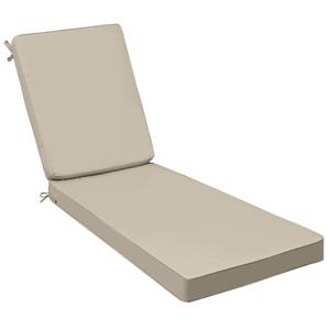 AAAAAcessories Outdoor Chaise Lounge Cushions, Fade-Resistant, Waterproof Patio Furniture Replacement Cushions, 80" x 26" x 3", Set of 2, Beige