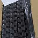 AIRHOP 0.56in Thick 96 Sq Ft Exercise Equipment Mats, 24 Tiles Upgraded Rubber Top with High Density EVA Foam, Large Interlocking Puzzle Gym Flooring for Home Gym, Heavy Weight Workout, 24 x 24in (Black/White)