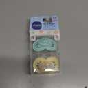 MAM Original Baby Pacifiers 16+ Months, Binky for Newborn Babies, BPA-Free Skin Soft Silicone Nipple, Glows in The Dark, Developed with Medical Experts, 2 Count, Sterilizer Case, Made in Europe (Butter Yellow/ Pale mint)