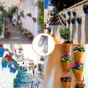 NACETURE 12 Pack Stainless Steel Plant Hangers Flower Pot Clips - Outdoor Wall Hook Metal Plant Stand Holds 5" to 8" Standard Flower Pot