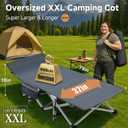 Slsy Oversized XXL Folding Camping Cot for Adults with Pad, Padded Portable Sleeping Cots, Camp Bed with Carry Bag for Outdoor Travel, Beach, Hiking, 78" x 32" XL, 1 Big Prussian, Oversized, 1