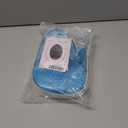 Sky Blue Wig with Bangs Short Light Blue Bob Wig Wavy Curly Wigs Synthetic Hair Wigs (Small Size)