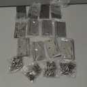 Door Hinges Brushed Nickel - 12 Pack Nickel Door Hinge 3.5 Inch Interior Satin Nickel Hinges with Square Corner - 3 1/2 Inch Silver Hardware Door Hinges for Residential Standard Door