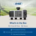 Orbit B-hyve XD 4-Port Smart Hose Watering Timer - App Controlled - Smart WeatherSense - Bluetooth Sprinkler Timer with Remote Control - Multi Outlet Yard Irrigation System - 24634