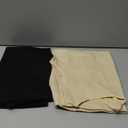 Compression Tank Tops for Women, High Shaping Scoop & V-Neck Cami, Shapewear Tummy Control Camisole (Large, Black+beige)