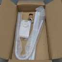 Tablet Floor Stand Holder with Flexible Gooseneck and Stable Base, Compatible with Tablet and Cell Phones (3.5''-9.7''), White