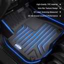 GORWARE Floor Mats for CRV, 3D Floor Liner Compatible with CR-V 2022 2021 2020 2019 2018 2017, Front and Rear Row Floor Liners for CRV 2017-2022 with All Weather Performance, 3 Pcs Car Floor Mat