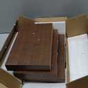 Floating Shelves for Wall, Bathroom Shelves Over Toilet, Wall Shelves & Book Shelf, Hanging Shelf, Modern Wooden Wall-Mounted Small Floating Shelves, 12x7x1.5 in (Walnut-Like, Set of 3)