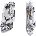 Exterior Door Handle, Compatible with 1995-2004 Toyota Tacoma, 2004-2012 Toyota Hilux, Chrome Front Outside Left Driver & Right Passenger w/ Key Hole | Replaces# 69220-35020, 69210-35020 Outer Handle