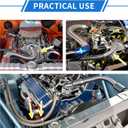 15 ft 12AN Fuel Hose AN12 3/4", Braided CPE Oil Fuel Gas Line Hose Universal for Car Durable Stainless Steel Silver Tone