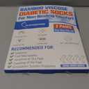 Wide Diabetic Socks for Men Women, Non Slip Grip Extra Long Edema Sock with Thickened Sole, Non-Binding Loose Fit Socks for Lymphedema, Neuropathy, Swollen Feet, Hospital-2 Pairs Gray