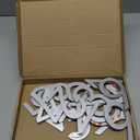 Uxcell 20Pcs Self Adhesive Mailbox Numbers, 4" Acrylic Door Address Sign Stickers, Raised 3D Effect, for Residence, Apartment, Office Room, Mailbox (Number 0-9, Silver)