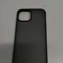 TENOC Phone Case Compatible with iPhone 13 & iPhone 14, Black Case Translucent Protective Bumper Matte Hard Back Cover for 6.1 Inch