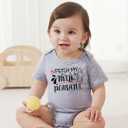 Loveternal Neutral Baby Girls Boys Cotton Romper Cute Saying Newborn Clothes 0-12 Months (Gray)