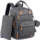 iniuniu Diaper Bag Backpack, 4 in 1 kit Large Unisex Baby Bags for Boys Girls, Waterproof Travel Back Pack with Pouch
