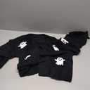 Womens Y2K Cardigan Sweaters Long Sleeve Open Front Cropped Flower Knit Cardigan Aesthetic 90s Shrug Back to College Outfits Size L