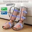 Air Compression Leg Massager with Heat : Foot and Calf Massager for Circulation and Pain Relief - 9 Intensity, 4 Modes, 3 Heating, Vibration, for Sitting/Standing Jobs & Home Use
