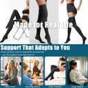 Thigh High Compression Socks,20-30 mmHg Closed Toe Compression Stockings for Men Women,for Varicose Veins,Edema,DVT