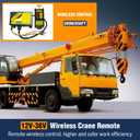 Wireless Crane Remote Control 12-36V, 656FT Wireless Control, Dump Trailer Controller, Industrial Hoist Truck Up Down Switch, Up Down Switch Control with Emergency Stop